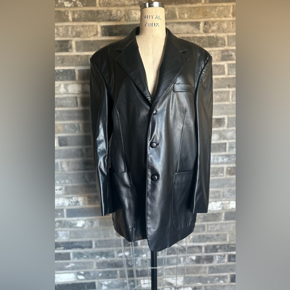 Vintage Mazzoni Black Blazer Sport Coat Jacket